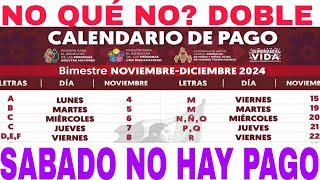 OFICIAL📆HOY🔥 CALENDARIO TU COBRÁS PRIMERO NO HAY PAGOS SÁBADO ADULTOS MAYORES 65 [upl. by Nomolos611]