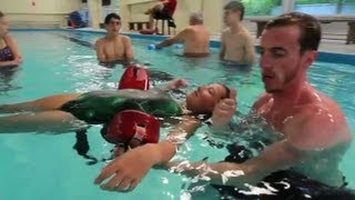 How to rescue unconscious drowning victims [upl. by Ocsinarf]