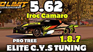 562 Iroc Camaro Tune No Limit 2  187 nolimitdragracing2 djsaucepark [upl. by Odlanyar]