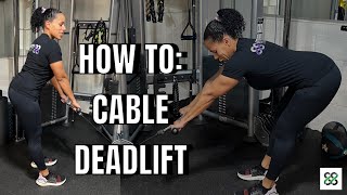 How To Perform A Cable Deadlift cabledeadlift deadliftalternative stifflegdeadlifts [upl. by Ramgad]