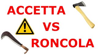 Accetta VS roncola  se solo una quale provo a scegliere nel modo più oggettivo possibile [upl. by Atnima811]