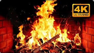 🔥 Cozy Fireplace 4K 12 HOURS Fireplace with Crackling Fire Sounds Fireplace Ambience [upl. by Lolly]