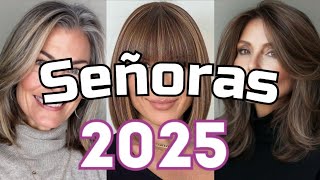 CORTES CABELLO señoras 2025 que SON TENDENCIAS ✂️🔴 ESTILOS modernos [upl. by Oirom]