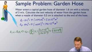 AP Physics 2  Continuity Equation for Fluids [upl. by Cecilia528]