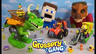 Grossery Gang DINOSAUR JURRASIC WORLD WAR Vehicles Unboxing [upl. by Koal457]