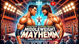 Adam Roman TAKES ON Brandon Ferguson in Middleweight Mayhem  SHOOT PRO WRESTLING [upl. by Battista]