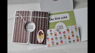 Tutorial quotCoolequot Eiskarte mit Einblick [upl. by Jaquelyn657]