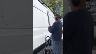 Best tool to use to cut out sprinter van windows… [upl. by Aliahkim]