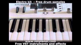 Electro kit  Free drum samples  vstplanetcom [upl. by Adamski588]