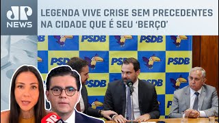 Oito integrantes do PSDBSP podem se desfiliar da sigla Amanda Klein e Cristiano Vilela comentam [upl. by Atiran938]