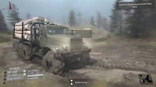 Spintires Mudrunner PS4 Gameplay Log transport [upl. by Lenahc46]