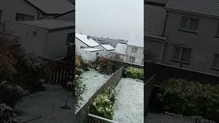 Snow in Ireland ireland snow youtubeshorts shorts ytshorts [upl. by Tamas]