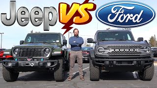 2024 Ford Bronco Badlands vs 2024 Jeep Wrangler Rubicon Which SUV Is The Better Buy [upl. by Poll]