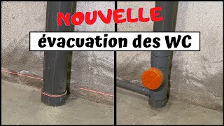 Création découlement pour un WC [upl. by Annauqal]