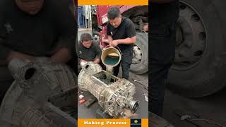 The Process Of Adding Oil To A Truck Engine [upl. by Notse694]