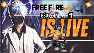 1V4 CUSTOM BSU GAMING FF LIVE  TELUGU amp HINDI [upl. by Hoehne808]