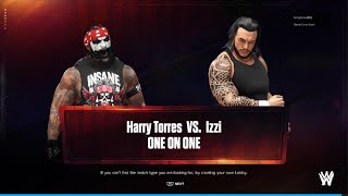 WWE 2K24 The Bigman Harry Torres vs Izzi [upl. by Seavey]