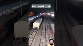 Railway station 🚄🚄🚊🚊indianrailways train railway wap7 station shortvideo viralvideo trending [upl. by Hsirt]