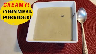 SIMPLE AND EASY CORNMEAL PORRIDGE WITH MILK CINNAMON NUTMEGCARIBBEAN BREAKFAST RECIPE [upl. by Odom851]