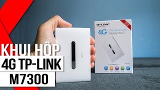 FPT Shop  Khui hộp và trên tay bộ phát 4G TPLINK M7300 [upl. by Frasquito]