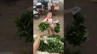 little girl goes to the market to buy vegetables shortvideo [upl. by Lord]