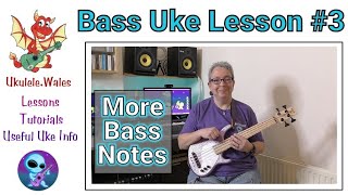 Bass Ukulele Lesson 3  Beginner U Bass Tutorial  Learn Your Bass Uke Notes amp Octaves [upl. by Suoivart]