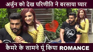 Arjun Kapoor और Parineeti Chopra का Media के सामने ROMANCE Namaste England [upl. by Phenica]