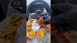 Wingstop feast 🔥🍗 food mukbang asmrsounds [upl. by Hajidahk]