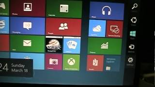 Windows 8 on my Toshiba Satellite A100 [upl. by Ainessey]