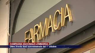 Etg  Campagna vaccinale in Lombardia somministrate dal 1° ottobre oltre 31mila dosi [upl. by Westbrook]