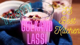 Gulkand lassi at home easy and tasty  In Tamil delicious recipe for summer season In 5 minutes [upl. by Marianna]