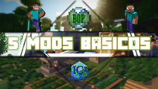 MODS Indispensables de MINECRAFT 5 Recomendaciones Básicas [upl. by Ludba171]