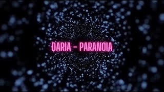 DARIA  PARANOIA karaokeinstrumental [upl. by Westfall]