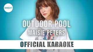 Maisie Peters  Outdoor Pool Official Karaoke Instrumental  SongJam [upl. by Adorl834]