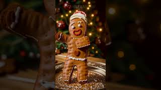 Gingerbread Man Dance 🎅🏻 AI Dance Animation christmas gingerbread gingerbreadman aianimation [upl. by Baseler]