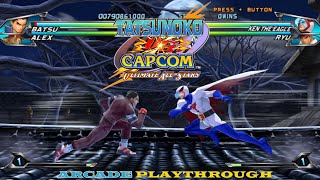 Tatsunoko Vs Capcom Batsu amp Alex Arcade Playthrough Nintendo Wii Gameplay [upl. by Ocirema298]