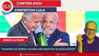 quotMinistro da defesa deveria ser demitido sumariamentequot [upl. by Otero]