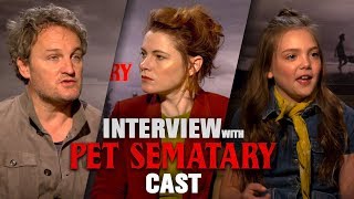 CS Sits Down With The Stars of PET SEMATARY [upl. by Ennaegroeg]