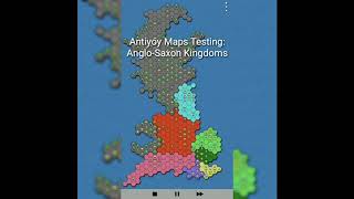 Antiyoy Map Testing AngloSaxon Heptarchy [upl. by Jareen]