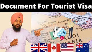 Tourist Visa Document For Tourist Visa Visitor Visa Tourist Visa For Indian [upl. by Chloris]