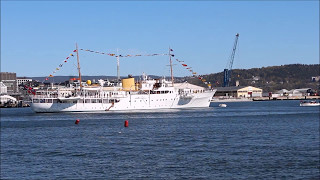 King Harald starts the season for The Norwegian Royal Yacht [upl. by Odnama]