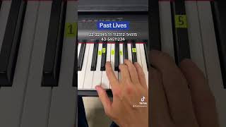 Past Lives Easy Piano Tutorial [upl. by Endaira]