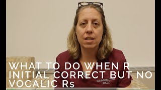 Getting Vocalic R from Successful R Initial Words  Speech therapy for R Words [upl. by Trammel]