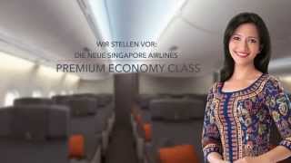 Singapore Airlines Premium Economy Class German [upl. by Enelyk]