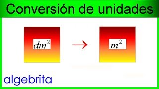 Convertir decímetros cuadrados a metros cuadrados dm2 a m2 Conversión de unidades de superficie 453 [upl. by Eliga]