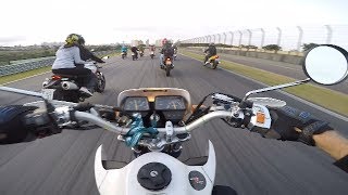 DT200R DISPUTANDO CONTRA 7 GALO E CBR 450 NA PISTA EM INTERLAGOS [upl. by Aneehsirk377]