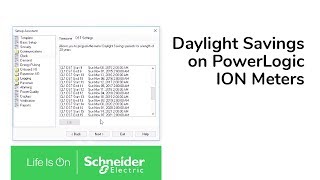 Configuring Daylight Savings Time for PowerLogic ION Meter Clock  Schneider Electric Support [upl. by Aicela]