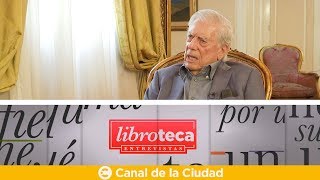 Entrevista mano a mano con el escritor Mario Vargas Llosa en Libroteca [upl. by Tearle]