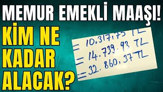 Memur emekli maaşları ne kadar oldu I En düşük memur maaşı I haber sondakika [upl. by Bigelow608]