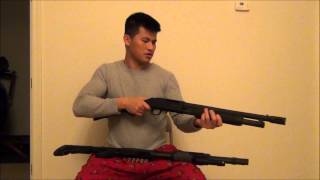 Remington 870 vs Mossberg 500 Home defense shotgun [upl. by Marys]